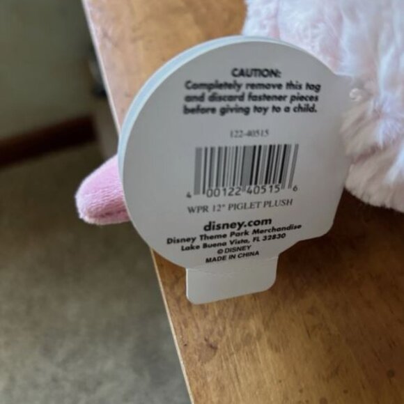 Disney Winnie The Pooh Piglet 12" Plush Toy Walt Disney World w/Tag - Picture 5 of 9